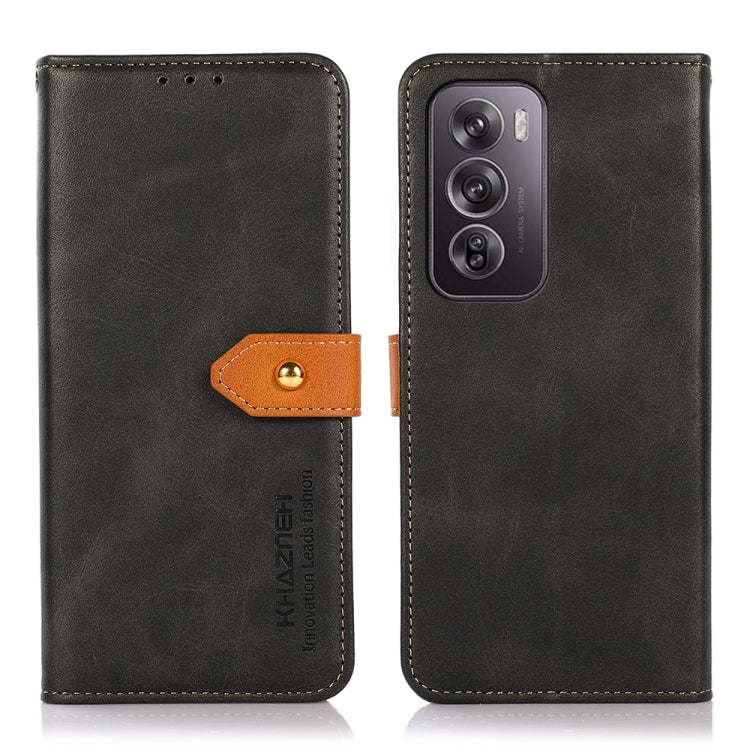 KHAZNEH Dual-color Cowhide Texture Flip Leather Phone Case, Series 2
