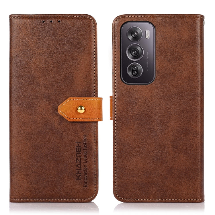 KHAZNEH Dual-color Cowhide Texture Flip Leather Phone Case, Series 2