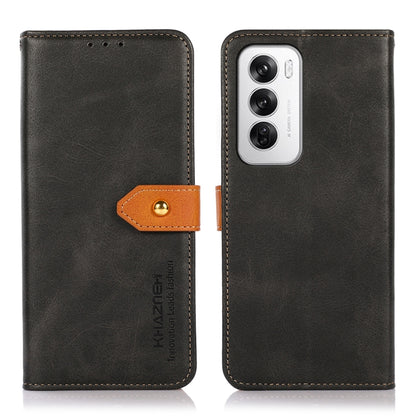 KHAZNEH Dual-color Cowhide Texture Flip Leather Phone Case, Series 2