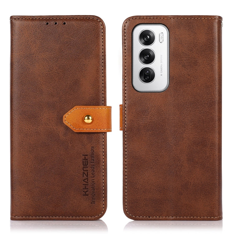 KHAZNEH Dual-color Cowhide Texture Flip Leather Phone Case, Series 2