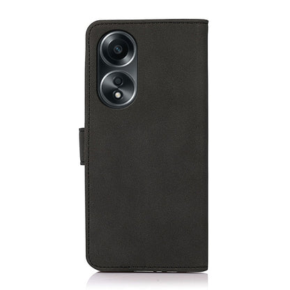 KHAZNEH Matte Texture Leather Phone Case, For OPPO A58 5G