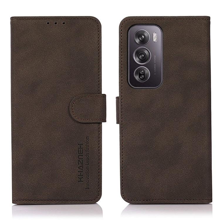 KHAZNEH Matte Texture Leather Phone Case, For OPPO A5 Pro 5G Global, For OPPO Reno12 Pro 5G Global, For OPPO Reno12 5G Global, For OPPO Find X7, For OPPO Reno11 5G Global, For OPPO Reno11 Pro 5G Global