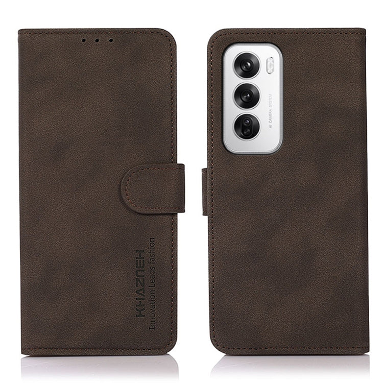 KHAZNEH Matte Texture Leather Phone Case, For OPPO A5 Pro 5G Global, For OPPO Reno12 Pro 5G Global, For OPPO Reno12 5G Global, For OPPO Find X7, For OPPO Reno11 5G Global, For OPPO Reno11 Pro 5G Global