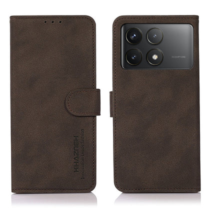 KHAZNEH Matte Texture Leather Phone Case, For Xiaomi Poco F6 / Redmi Turbo 3, For Xiaomi Poco F6 Pro, For Xiaomi Redmi K70 5G / K70 Pro 5G, For Xiaomi Redmi A3, For Xiaomi Redmi Note 13 4G, For Xiaomi Redmi K70E / POCO X6 Pro