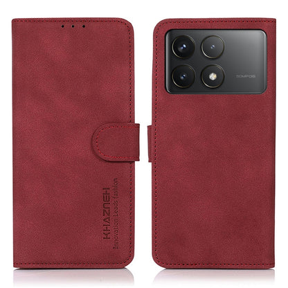 KHAZNEH Matte Texture Leather Phone Case, For Xiaomi Poco F6 / Redmi Turbo 3, For Xiaomi Poco F6 Pro, For Xiaomi Redmi K70 5G / K70 Pro 5G, For Xiaomi Redmi A3, For Xiaomi Redmi Note 13 4G, For Xiaomi Redmi K70E / POCO X6 Pro