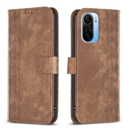 Plaid Embossed Leather Phone Case