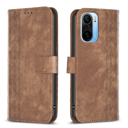 Plaid Embossed Leather Phone Case, Series 1