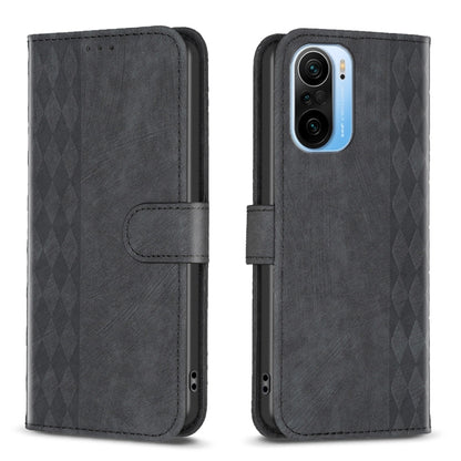 Plaid Embossed Leather Phone Case