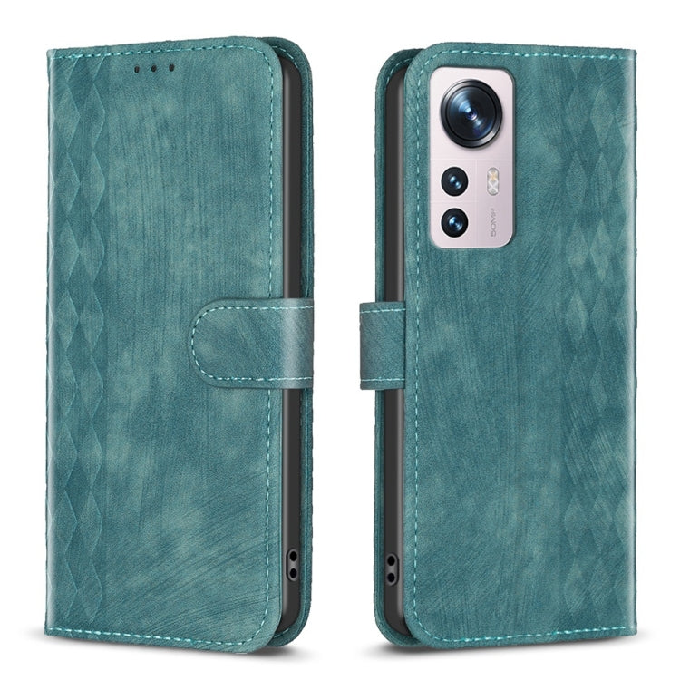 Plaid Embossed Leather Phone Case, Series 1