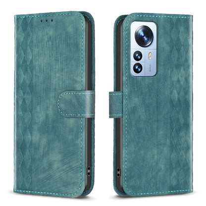 Plaid Embossed Leather Phone Case, Series 4