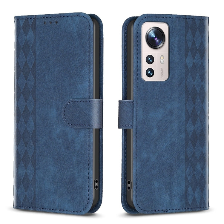 Plaid Embossed Leather Phone Case, Series 6