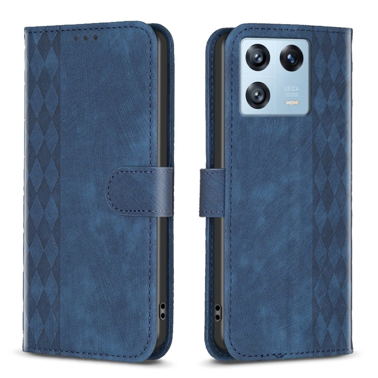 Plaid Embossed Leather Phone Case, Series 6