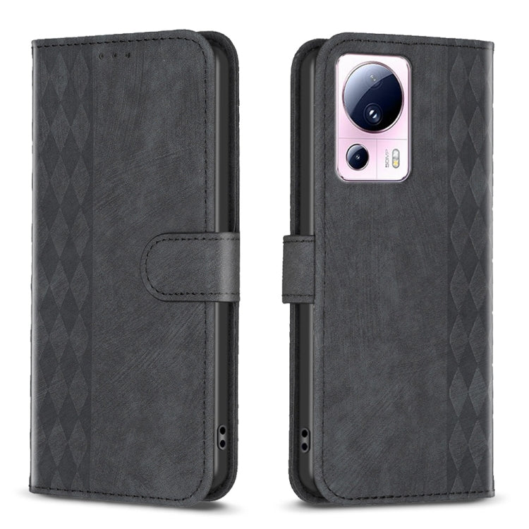 Plaid Embossed Leather Phone Case, Series 4