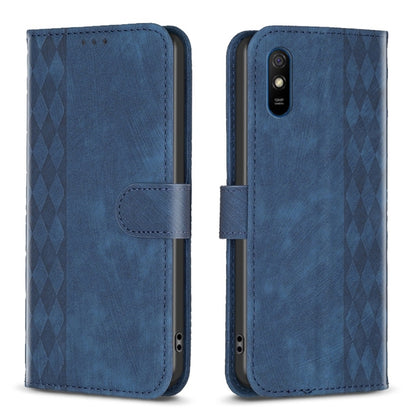 Plaid Embossed Leather Phone Case