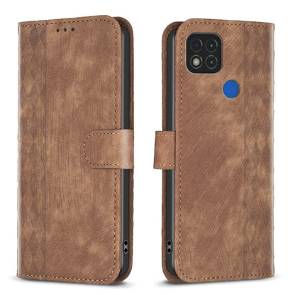 Plaid Embossed Leather Phone Case