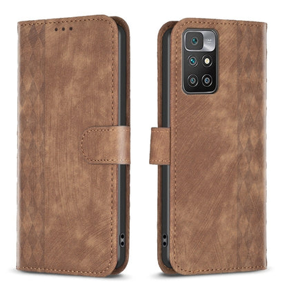 Plaid Embossed Leather Phone Case