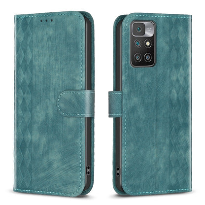 Plaid Embossed Leather Phone Case