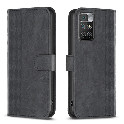 Plaid Embossed Leather Phone Case