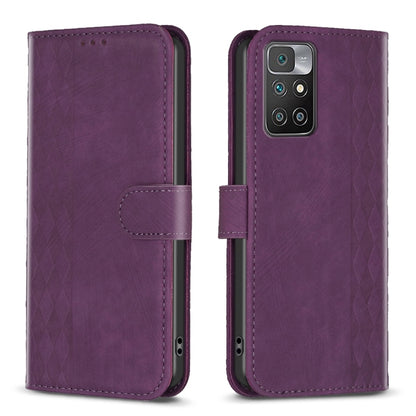 Plaid Embossed Leather Phone Case