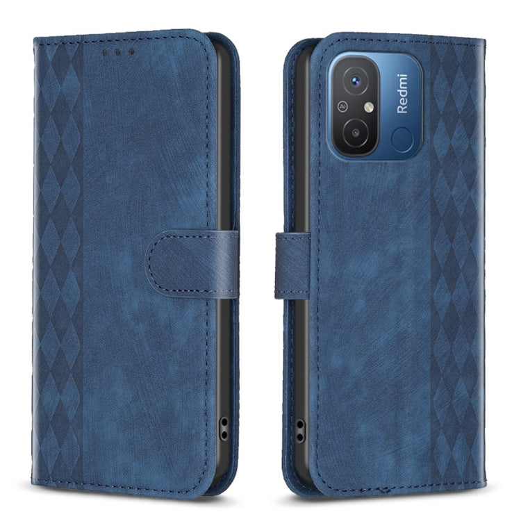 Plaid Embossed Leather Phone Case