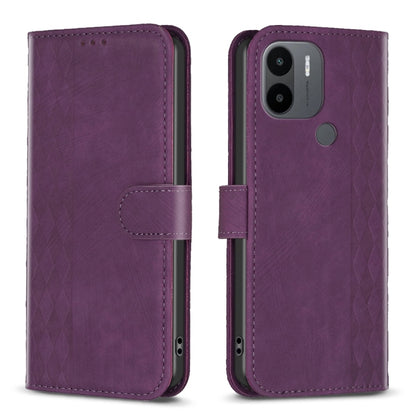 Plaid Embossed Leather Phone Case, Series 3