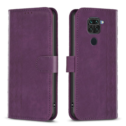 Plaid Embossed Leather Phone Case