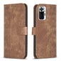 Plaid Embossed Leather Phone Case, For Xiaomi Poco M3 Pro, For Xiaomi 11 Lite, For Xiaomi Redmi Note 10 4G, For Xiaomi Redmi Note 10 Pro