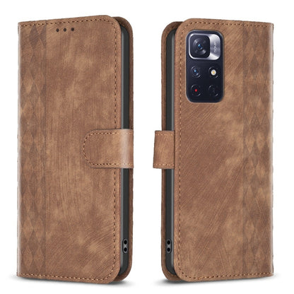 Plaid Embossed Leather Phone Case