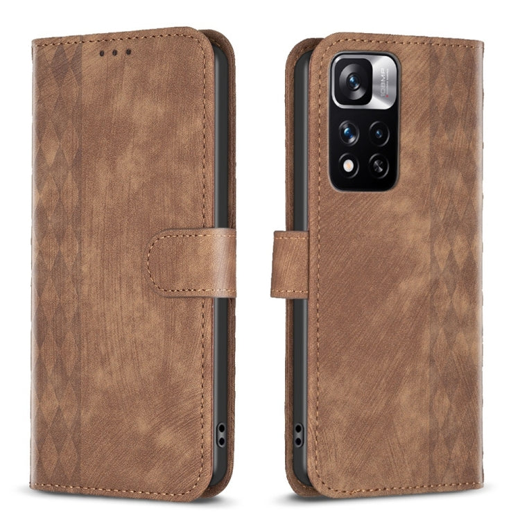 Plaid Embossed Leather Phone Case, Series 1