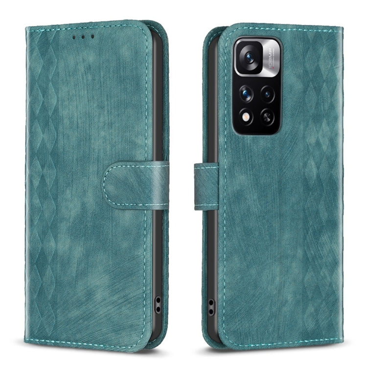 Plaid Embossed Leather Phone Case