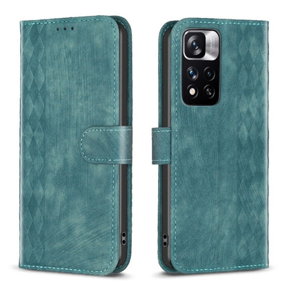 Plaid Embossed Leather Phone Case