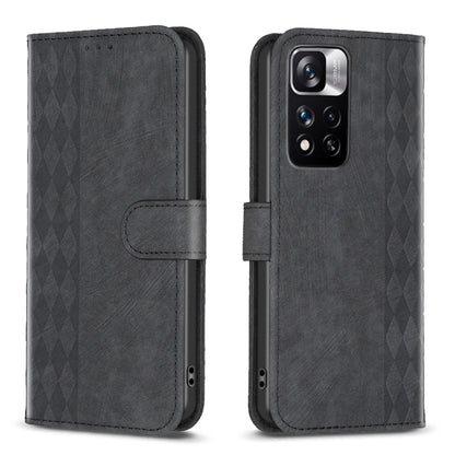 Plaid Embossed Leather Phone Case