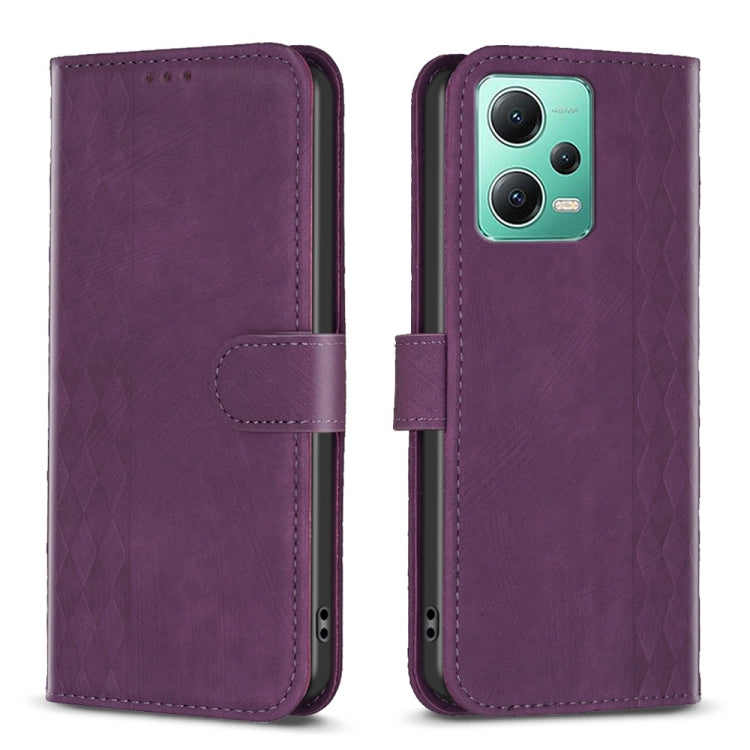 Plaid Embossed Leather Phone Case, Series 2