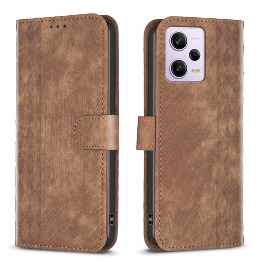 Plaid Embossed Leather Phone Case, Series 2