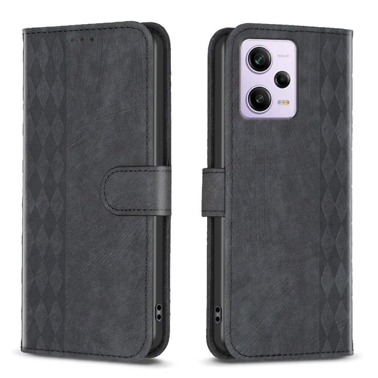 Plaid Embossed Leather Phone Case, Series 2