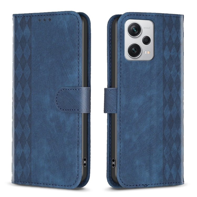 Plaid Embossed Leather Phone Case, Series 4