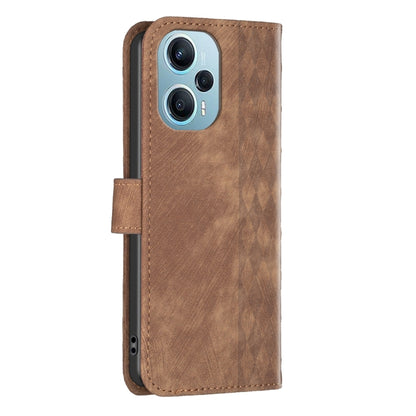 Plaid Embossed Leather Phone Case