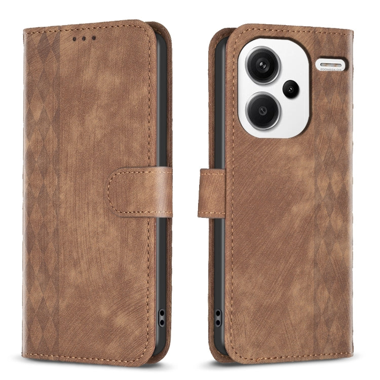 Plaid Embossed Leather Phone Case, Series 3