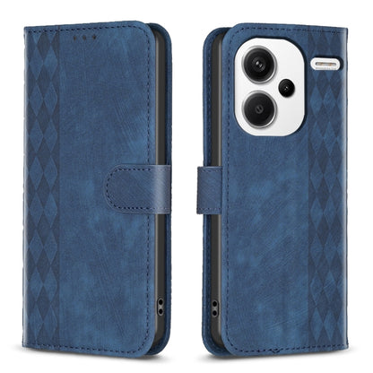 Plaid Embossed Leather Phone Case