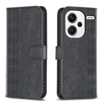 Plaid Embossed Leather Phone Case