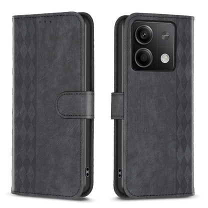 Plaid Embossed Leather Phone Case