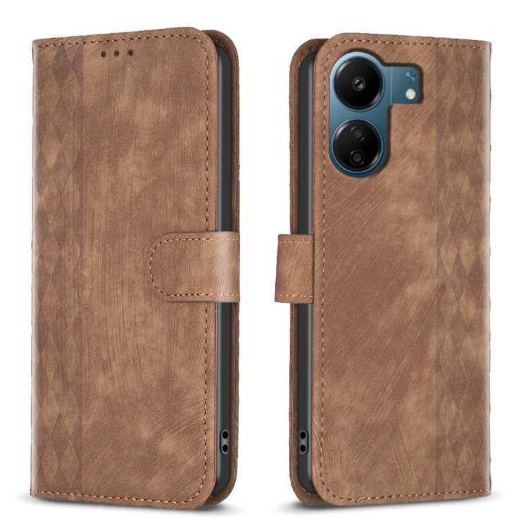 Plaid Embossed Leather Phone Case, Series 2