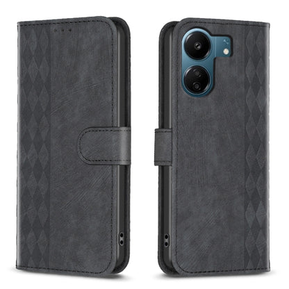 Plaid Embossed Leather Phone Case