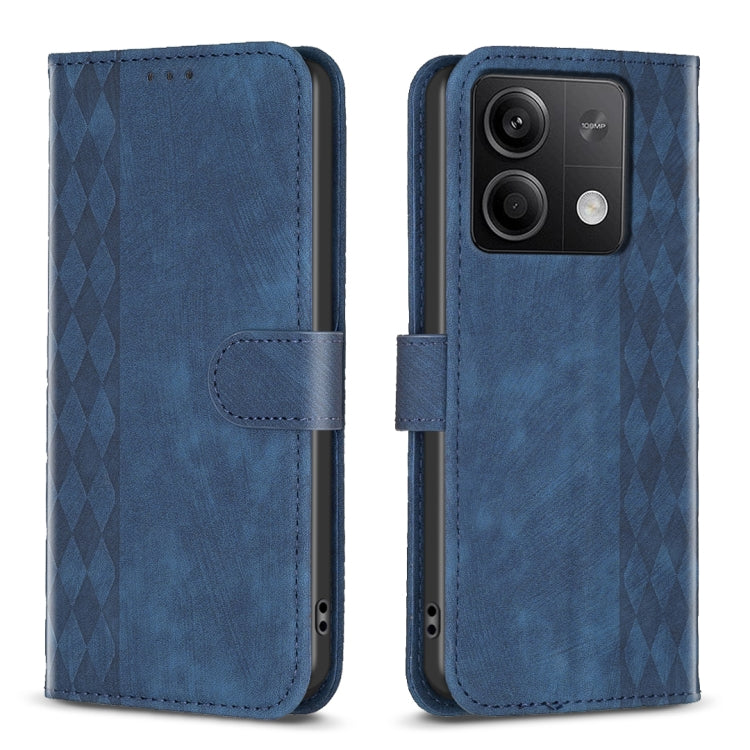 Plaid Embossed Leather Phone Case