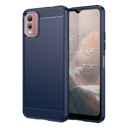 Brushed Texture Carbon Fiber TPU Phone Case