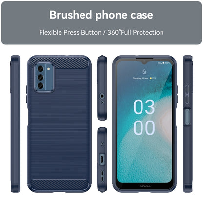 Brushed Texture Carbon Fiber TPU Phone Case