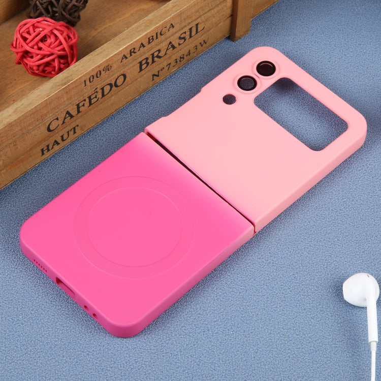 Liquid TPU Silicone Gradient MagSafe Phone Case, For Samsung Galaxy Z Flip3 5G, For Samsung Galaxy Z Flip5, For Samsung Galaxy Z Flip4