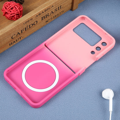 Liquid TPU Silicone Gradient MagSafe Phone Case, For Samsung Galaxy Z Flip3 5G, For Samsung Galaxy Z Flip5, For Samsung Galaxy Z Flip4