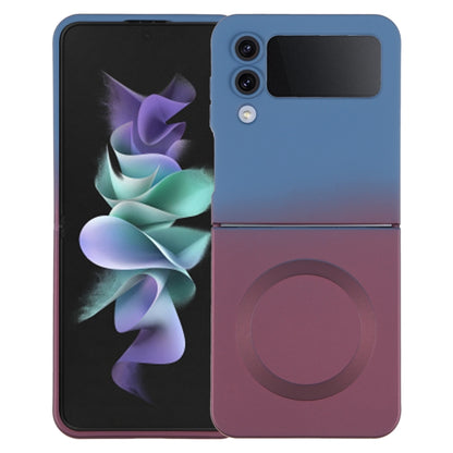 Liquid TPU Silicone Gradient MagSafe Phone Case, For Samsung Galaxy Z Flip3 5G, For Samsung Galaxy Z Flip5, For Samsung Galaxy Z Flip4