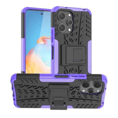 Tire Texture TPU + PC Phone Case with Holder, For Xiaomi Redmi Note 13 Pro 5G Global, For Xiaomi Redmi 12 4G, For Xiaomi Redmi Note 12S / 11S / 11, For Xiaomi Redmi Note 12 4G Global